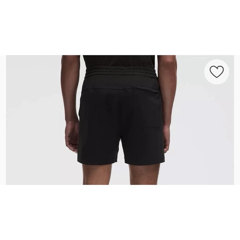 Lululemon Men's Black Soft Jersey Elastic Waist Drawstring 5